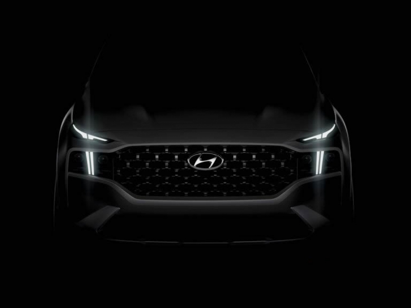 Hyundai divulga teaser do novo Santa Fe com visual mais invocado